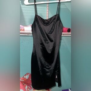 Black mini dress